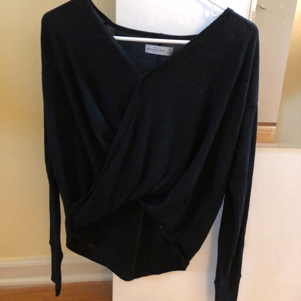 Black Scoop Sweater